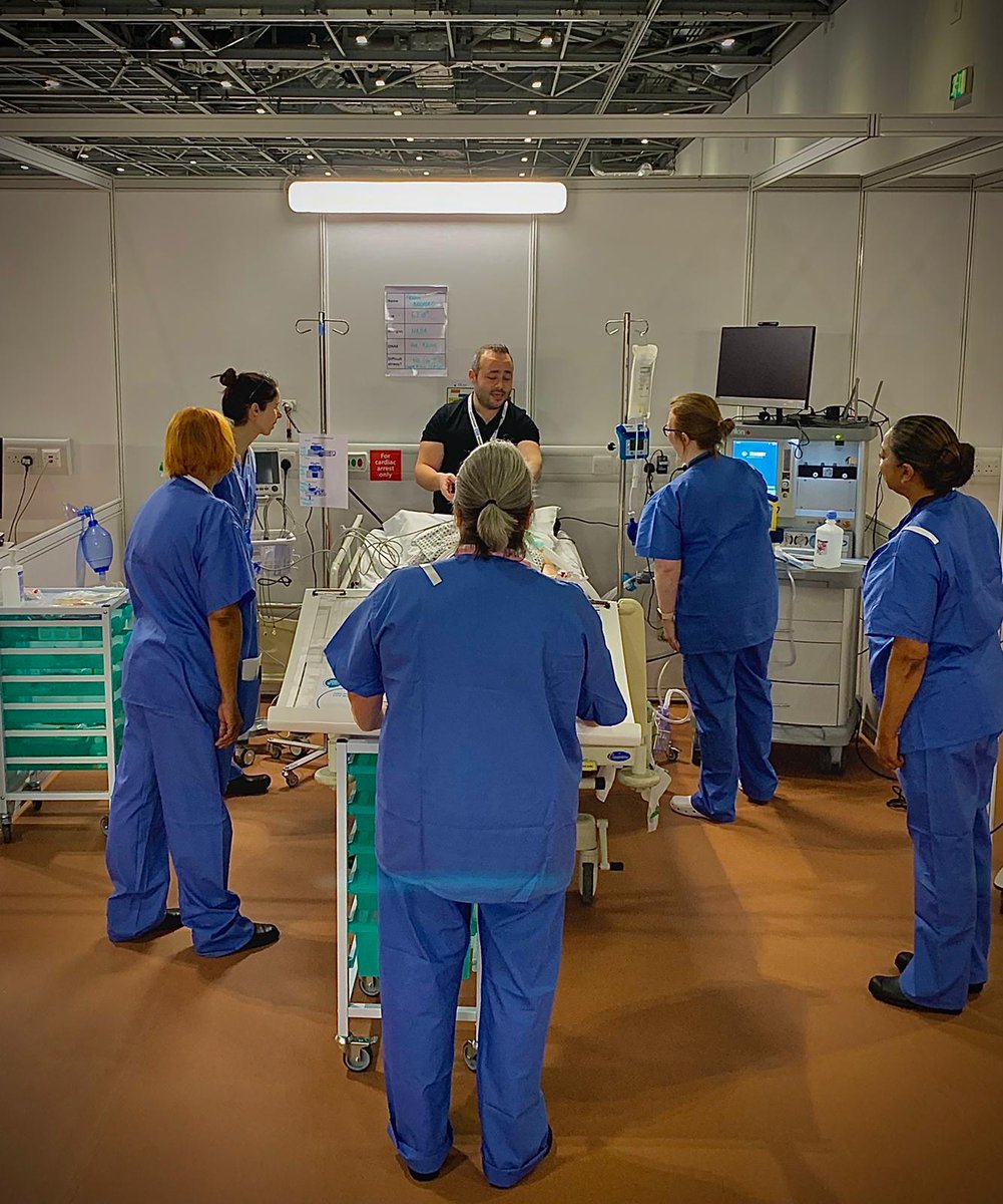 Education and learning is a key focus at Nightingale London; making sure to not only enhance how we support patients and staff, but also to better prepare for the future. Here are some of our colleagues undergoing training before their first shift #Covid19 #NHSheroes