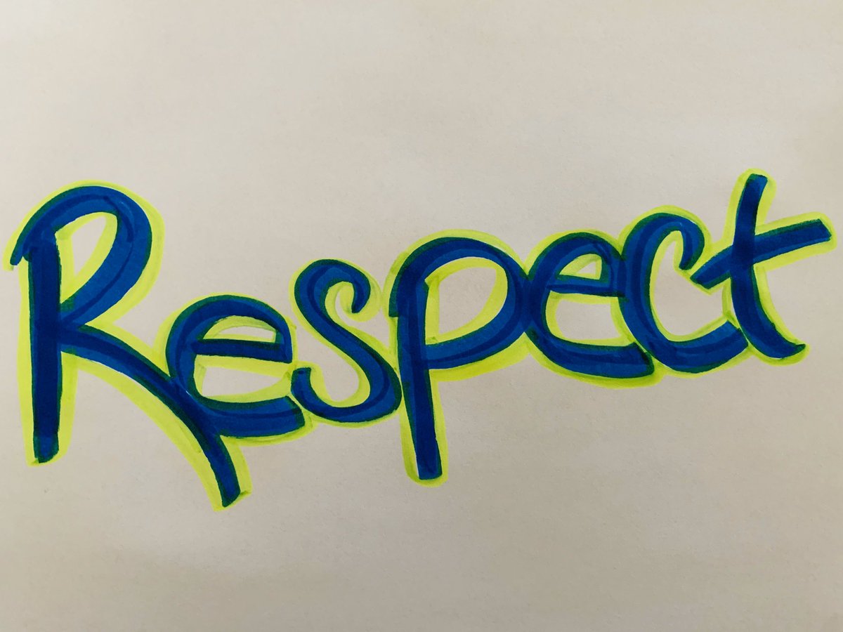 MadysneS's tweet photo. I have chosen respect. I want my students to know that I respect them just as much as they respect me. We are all equal and on the same team, together. Respect to each other, classroom materials, and ourselves. @danklumper #dsu360 https://t.co/Jy42VEodte