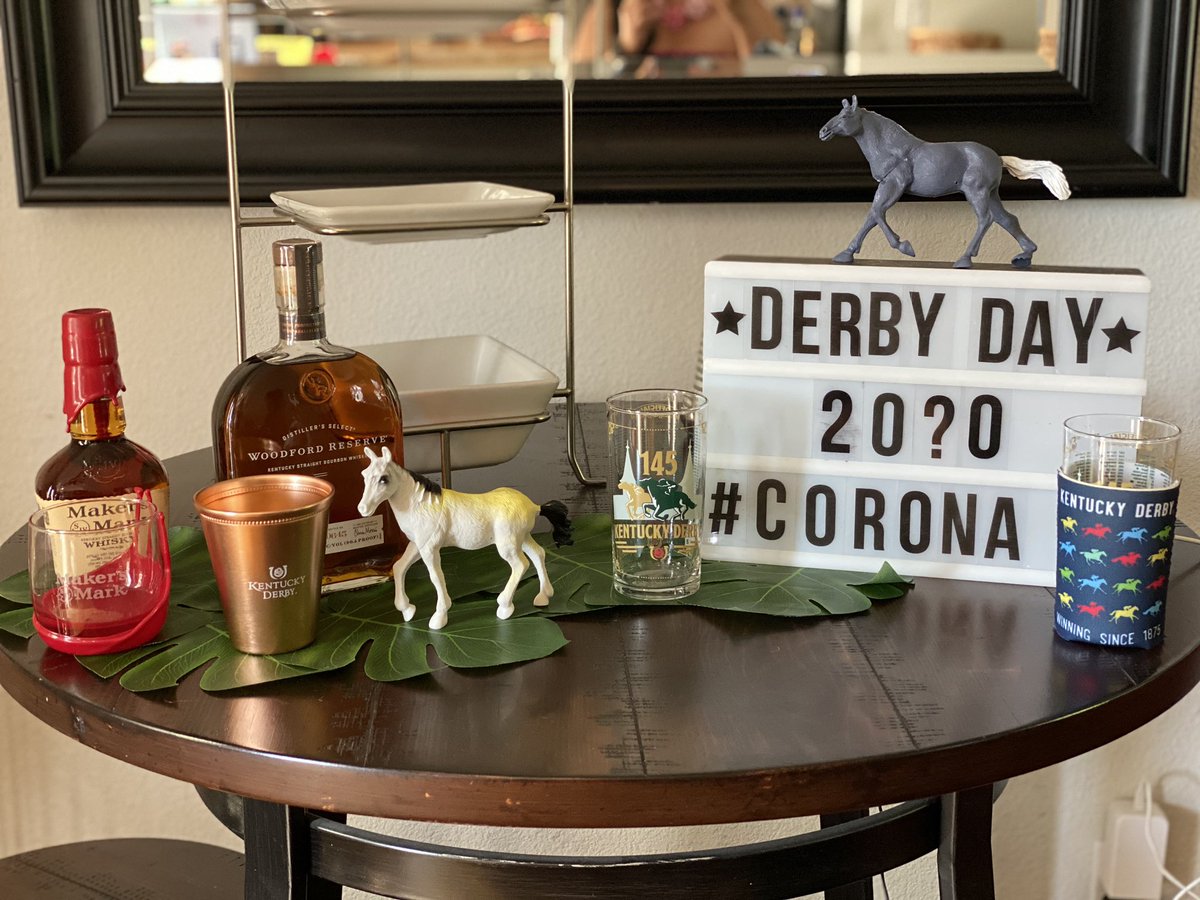 BurroughsNikki's tweet photo. We are ready for the #kyderbyathome party! https://t.co/SZ90qUSRAM
