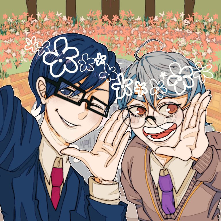 魂折 しべり 公園のお花と写真撮る高校生男子を再現してくれています かわいいですね 鬱くん チーノ 鬱先生 イラスト好きな人と繋がりたい 我々だ好きさんと繋がりたい T Co Wyyf74xhei Twitter
