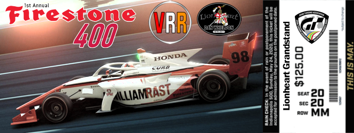 AMR_Krissy's tweet photo. Made some tickets for the @Official_VRR festivities this weekend! #Firestone400 #RedBull100 #freedom100 @IndyCar @thegranturismo https://t.co/NQjCJmGnTj