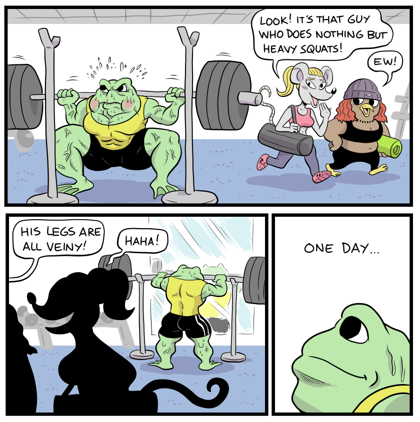 Had this comic idea in making before the whole "closed gyms" thing, but here it is 