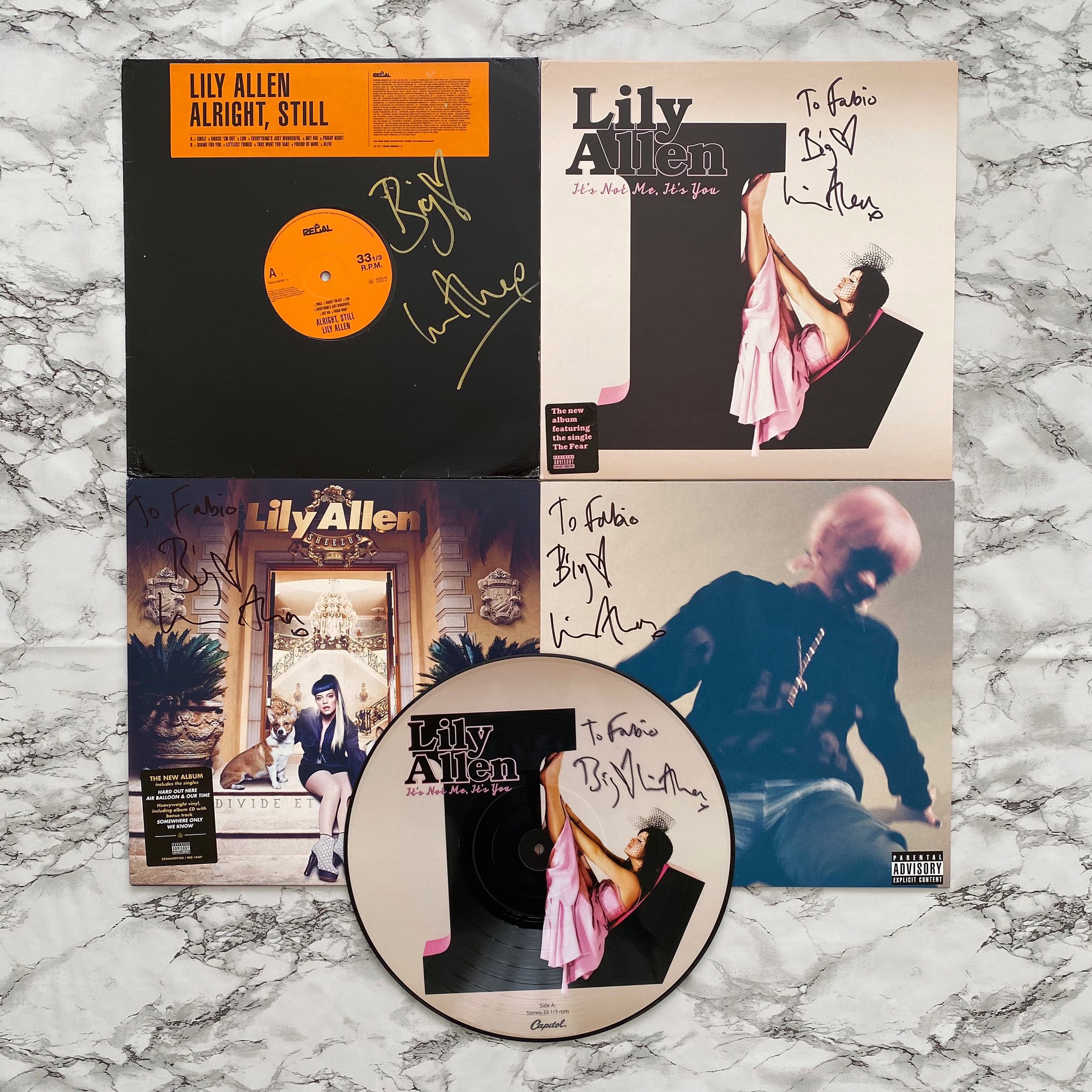 Happy birthday Lily Allen  Thank you for signing a couple of things over the years  