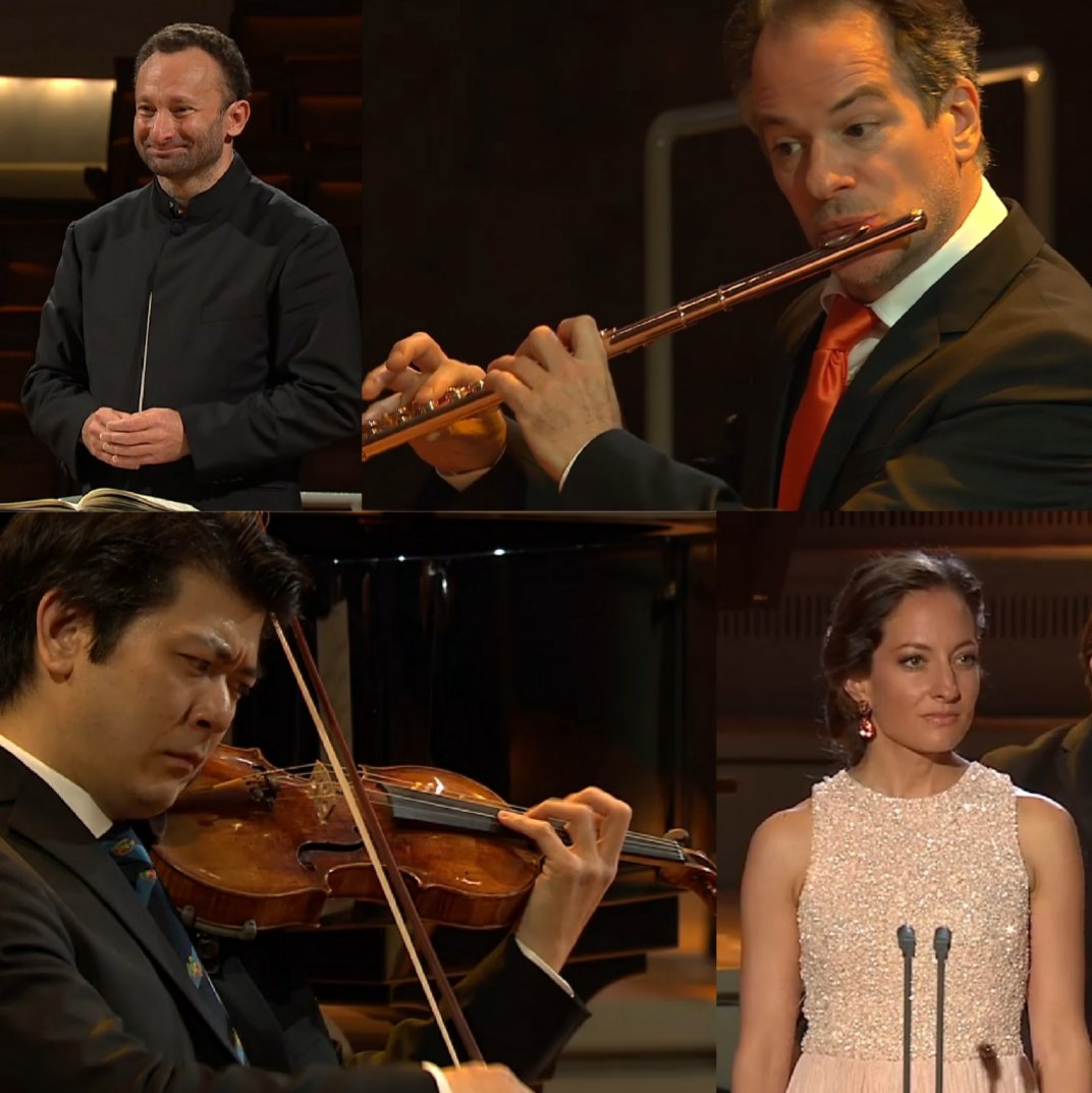 helene_mahln's tweet photo. Watching the #replay of the 2020 European Concert given yesterday ! So great ! Bravo !
with @BerlinPhil conducted by #KirillPetrenko with soprano #ChristianeKarg .
#europakonzert #europeanconcert #arvopärt #ligeti #samuelbarber #mahler #mahler4 #classical
#emmanuelpahud @EPahud https://t.co/jQHiKaVLCh