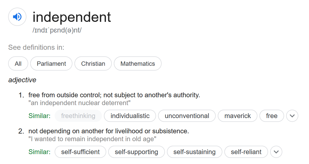 Chad Mcbreedingstud On Twitter If We Go By You Know The Actual Definition What You Want Is Not Independence We Would Be Subject To Controls And Authority From The Eu I Want