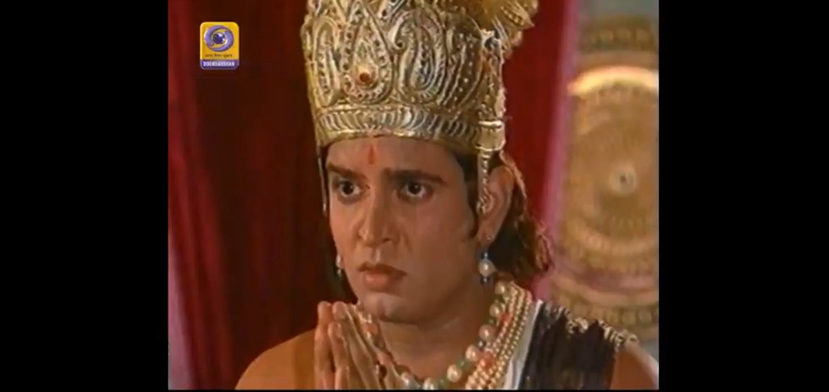 DDNational's tweet photo. Watch #UttarRamayan on @DDNational 
Concluding episode https://t.co/73bH5dJwen