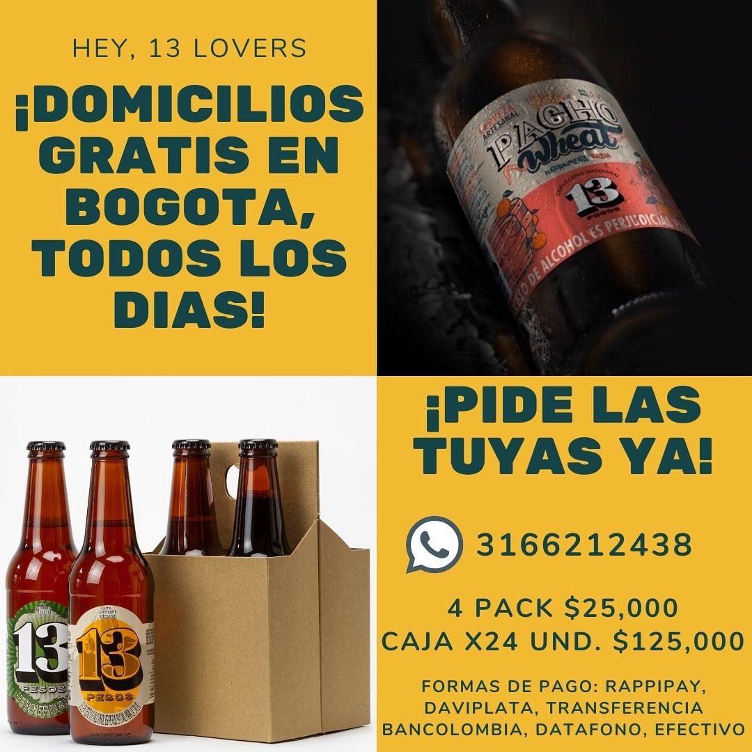 NTraslav's tweet photo. Cerveza artesanal a domicilio 
BOGOTANOS https://t.co/DOHIZ4R7FX