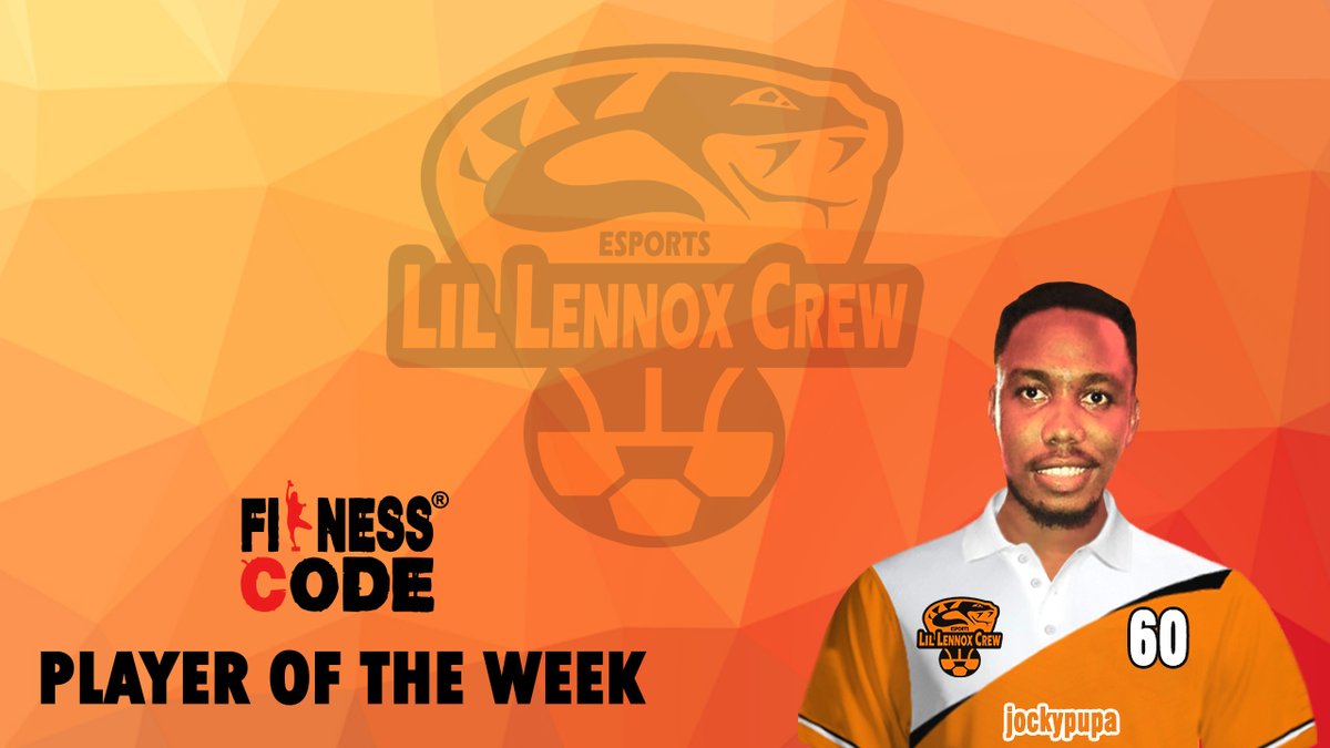 hanlennoxe's tweet photo. Big plays by #jockypupa this week!
1⃣ goal and 1⃣ long range amazing assist from the #LLCeSports Full-Back 💪
Congrats you are the FITNESSCODE® Player of The Week🥇
Watch his full highlights👇
https://t.co/UjhwPsm9nh
#LLCwins #FITNESSCODE #PlayerOfTheWeek #FIFA20 #ProClubs https://t.co/IWGI50awp8