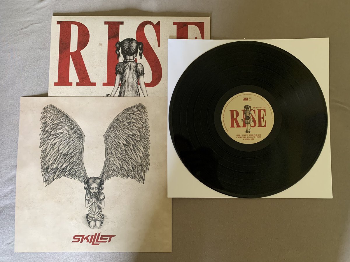 SkilletWorld's tweet photo. Got a new Vinyl Player and had to get one of the best albums out there - lovely artwork and phenomenal on Vinyl #Rise #Skillet 😍👌🏻
@skilletmusic @JenLedger @johnlcooper @koreycooper @MorrisonSeth https://t.co/0HkYuicPmd