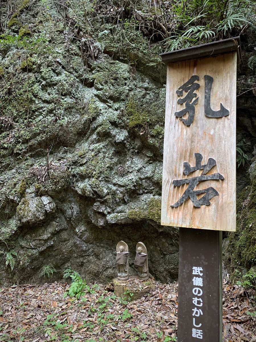 horagueri's tweet photo. 岐阜県関市下之保（しものほ）轡野（くつわの）にある「乳岩神社」です。「ちいわじんじゃ」と読むみたいです。
鬱蒼とした岩山の細い山道脇にひっそりと御坐（おわしま）す。
どうやら、江戸時代に森浅之丞（もりあさのじょう）という方が、ここを祀られたとのことです。
#関市 #武儀 #森浅之丞 #赤子 https://t.co/nGGzvxTyWo