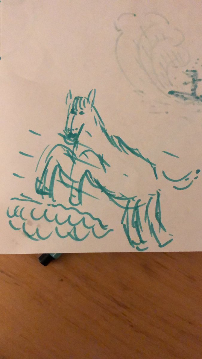 My jumping horse quickly confirmed I’m in the right job!