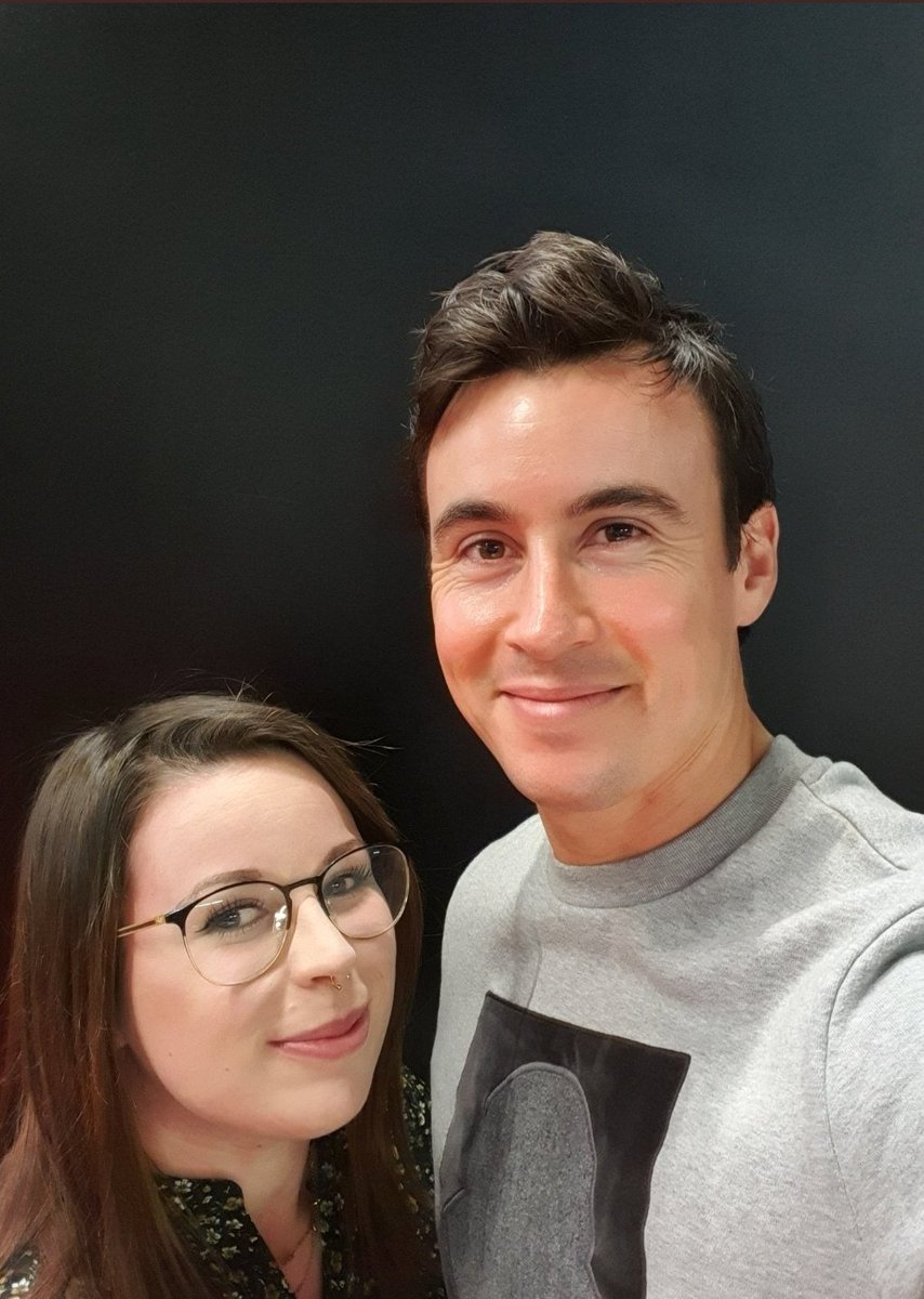 Pllangela's tweet photo. I am super sad that the wonderful @GermanComicCon cannot take place because of the corona virus. But let's put positive moments in the foreground. Thanks to @huwjamescollins for every single wonderful convention moment I was allowed to have with you! #TeamHuw https://t.co/1pBwiwUfFp