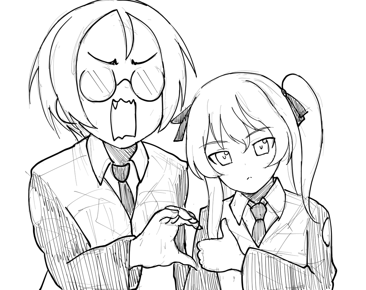 I wanted to color this, but I ran out of time heh
#ガルパン版深夜のお絵描き60分一本勝負
#ガルパン版深夜のお絵描き60分一本勝負_20200502 