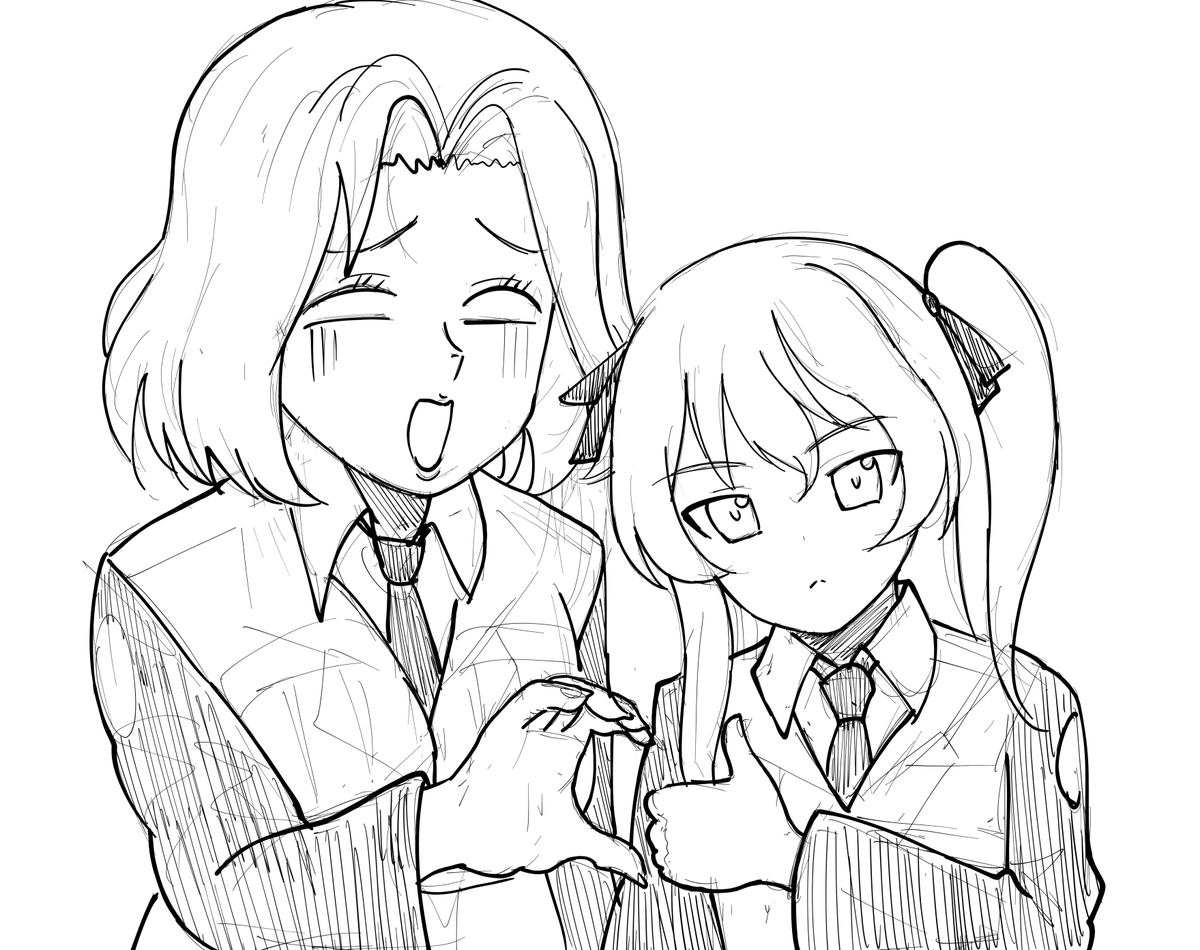 I wanted to color this, but I ran out of time heh
#ガルパン版深夜のお絵描き60分一本勝負
#ガルパン版深夜のお絵描き60分一本勝負_20200502 