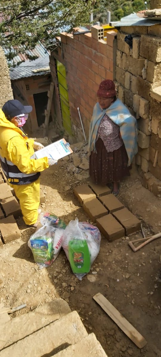 SubMaxParedes's tweet photo. #Ahora #LaPaz Continúa la entrega de la Canasta Solidaria, personal de la subalcaldia y voluntarios realizan entrega de Canasta Solidaria a vecinos del macrodistrito que más necesitan de este apoyo.
#QuédateEnCasa https://t.co/ht8XyRBe6n