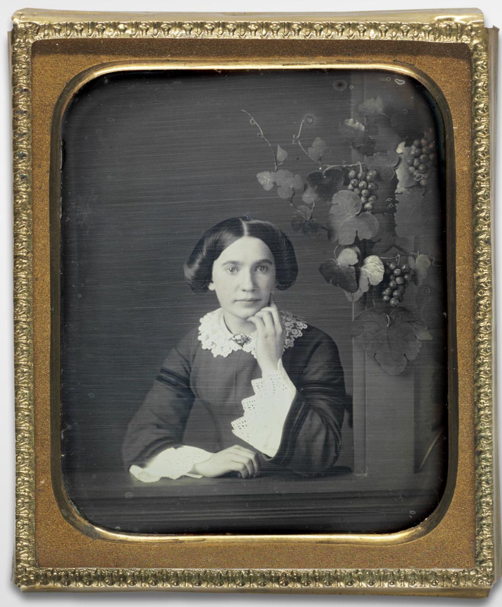 philamuseumart's tweet photo. Daguerreotypes, among the earliest forms of photographs, are unique images on highly polished silver plates. The process was developed in France, and, when revealed to the public in 1839, quickly spread around the globe. #NationalPhotographyMonth https://t.co/WfKqNPyIHM https://t.co/icN0Uw3HNj