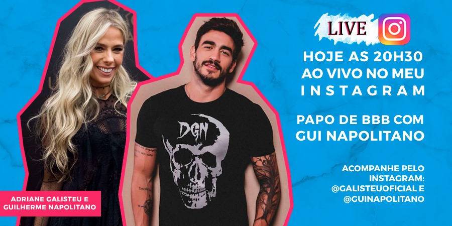 Olá meus amores, após muitos pedidos convidei o <a href="/guinapolitano/">Gui Napolitano 🍨</a> para um bate-papo incrível AMANHÃ, em meu Instagram. Espero por vocês às 20h30. 😘

#AdrianeGalisteu #live #Instagram #FiqueEmCasa