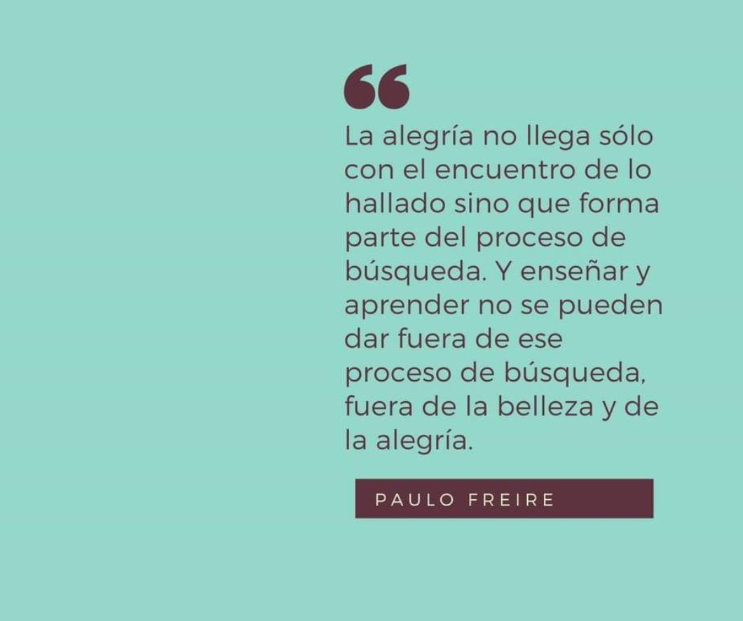silvinagvirtz's tweet photo. En un nuevo aniversario de la partida física de uno de los filósofos y pedagogos más importante de nuestros tiempos lo recordamos.
Del libro de #PauloFreire "Pedagogía de la autonomía. Saberes necesarios para la práctica educativa." https://t.co/LdhDvwEfi0