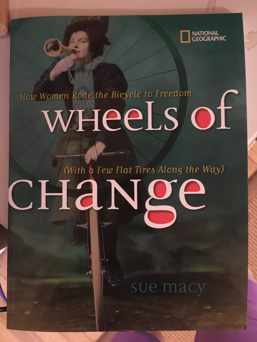 OmInTheGarden's tweet image. Finished #WheelsOfChange this week. My new favorite moniker for a female cyclist is #WheelWoman. Plus, I listened to a podcast about Annie Londonderry, a wheelwoman who 'biked around the world.'
