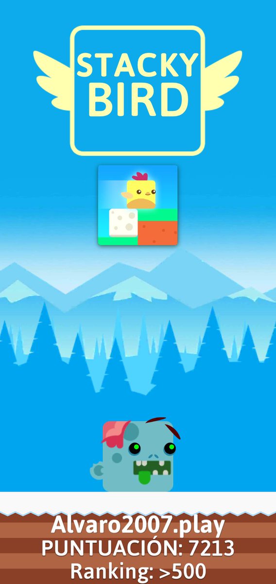 Alvaro20077's tweet photo. Mi puntaje en #stackybird: 7213 https://t.co/oZRsMr6GZb