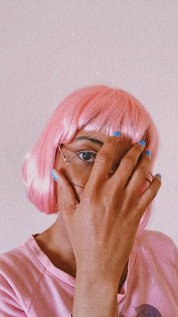 Playing around with my self timer 📸 has been one of my favorite #creative outlets in #quarantine 💕 A  simple white backdrop, a pink wig and the latest graphic novel I loved were a spark for inspiration when I took these :) 

#photography #quarantinelife #pinkhair #graphicnovels