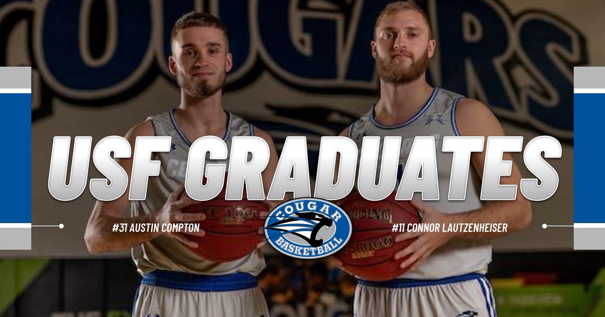 usf_mbkb's tweet photo. Extremely proud of all that @AustinCompton31 and @clautz21 have accomplished at @USFFW. We are excited for them as they have achieved their ultimate goal of college graduation. Congratulations and Go Cougars! https://t.co/FmIIjyr7q6