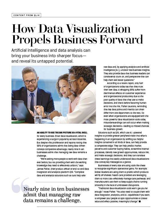 InsightsAdvisor's tweet photo. Data visualizations can make your business more insightful and productive - but only if you couple it with #AI, data integration and analytics. Find out why on Fortune. https://t.co/NDOuN3GMWr https://t.co/gPz2GpY49V
