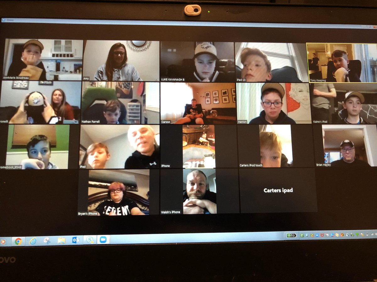 What an awesome virtual team social!! Thanks to our <a href="/c_nemha/">NEMHA Atom C</a> coaches for making so fun for our kids! #HockeyNLSocial #MakeHockeyMore #LifeInLockdown  @HkyNL <a href="/ne_eagles/">Northeast Eagles</a>