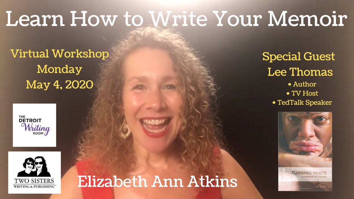 2sisterswriting's tweet photo. #QuarantineAndWrite your MEMOIR at this high-energy, online workshop! #amwriting #memoir #writingcommunity #book #writers #author #writing #writingtips #howtowriteabook #love #writerslife @twosisterswriting @leethomastv https://t.co/tLYgcLbm1H https://t.co/JucIinJZNf