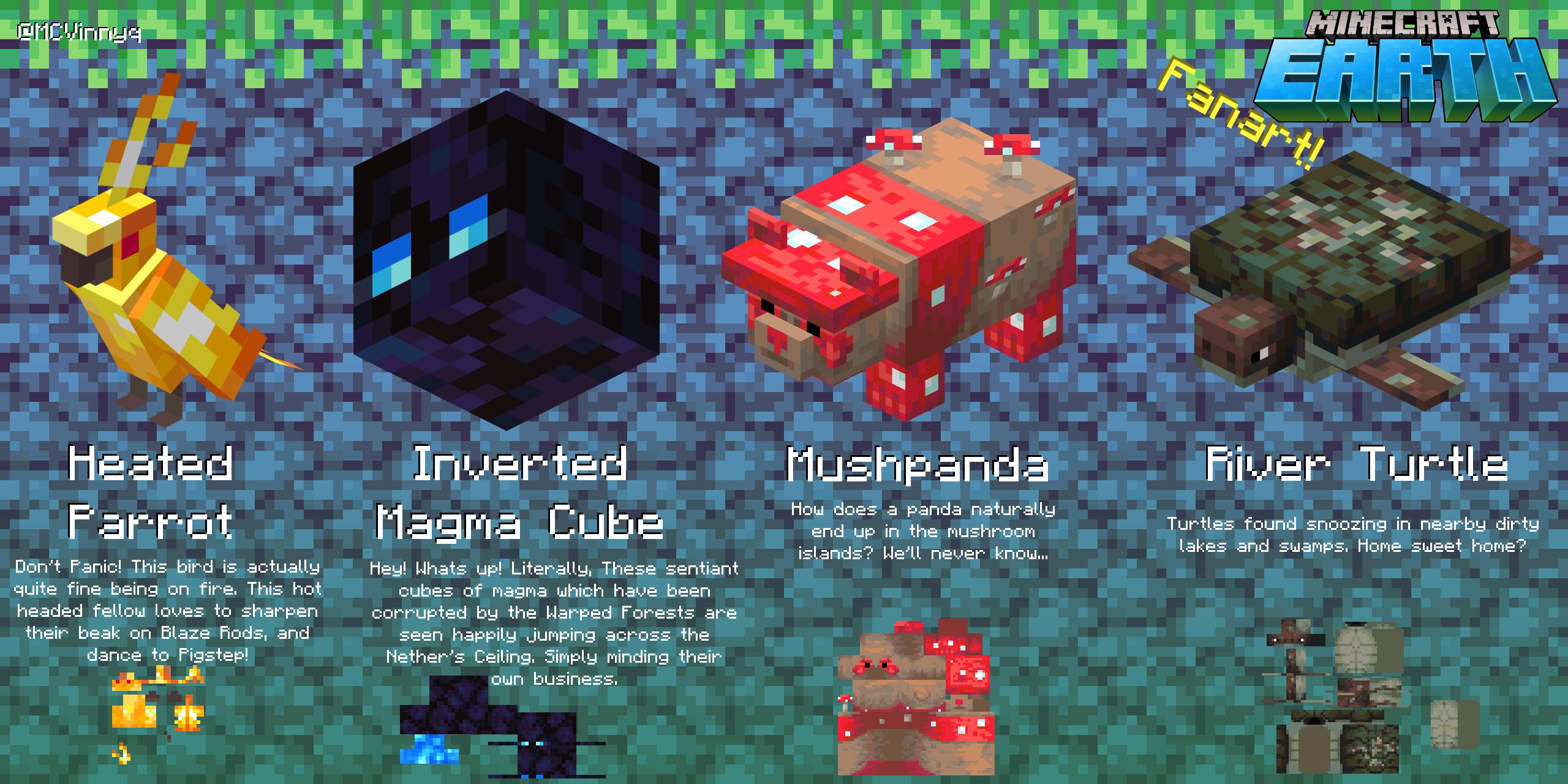 minecraft — minecraft: Unique Mobs from Minecraft:Earth, which