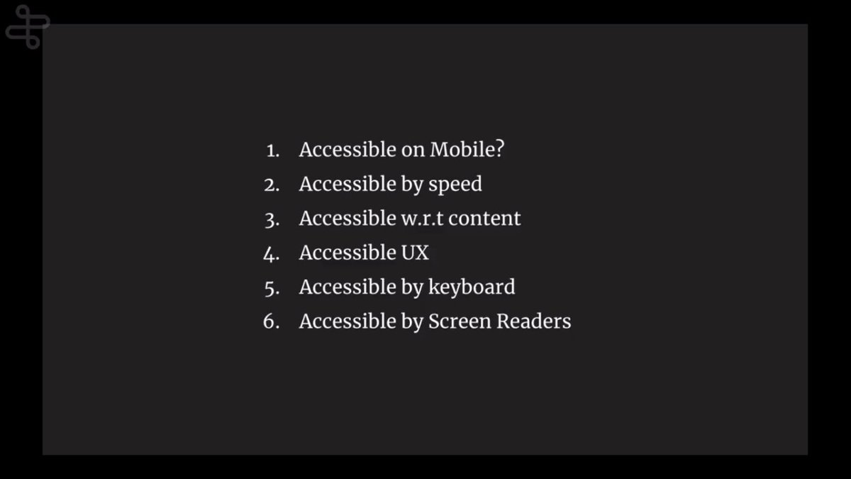 MrDarrenV's tweet photo. @hellonehha busting some myths on #a11y and why it's important to consider them when building our web apps in React, followed by some useful resources on what we can use to help us out! #ByteConf https://t.co/6DpaEK6bZi
