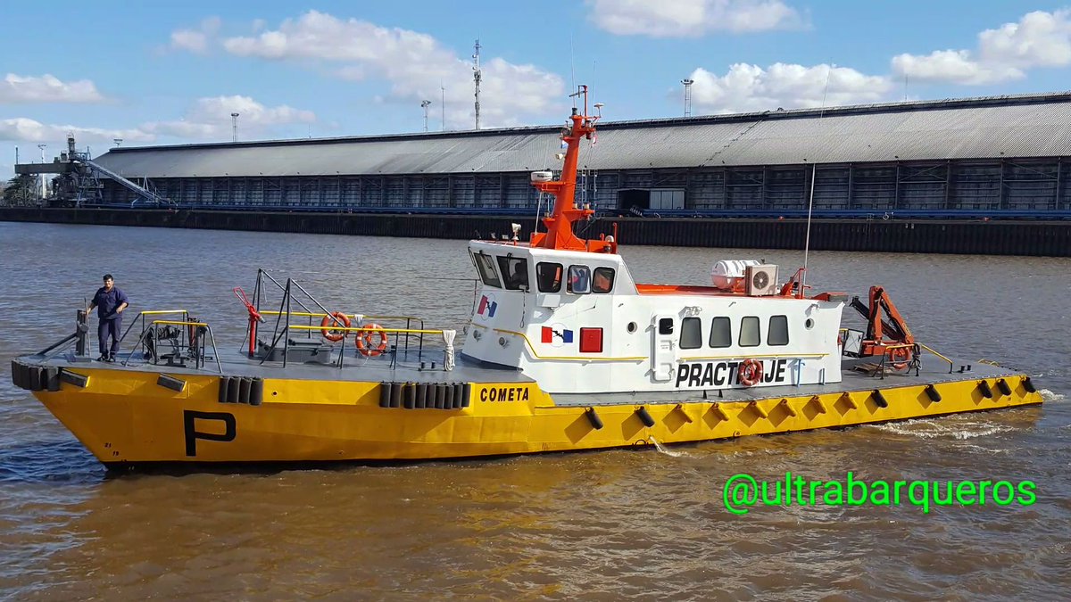 UltraBarqueros's tweet photo. Pilot Vessel "COMETA" #PilotStation #LanchasDelEste #LaPlataHarbour #BuenosAiresProvince #Argentina - 21.05.2018 - 13:56 Local Time.
#pilotstation #tanker #ultrabarqueros #ultrabarqueros2 #pilotvessel https://t.co/A98aDtjvOU
