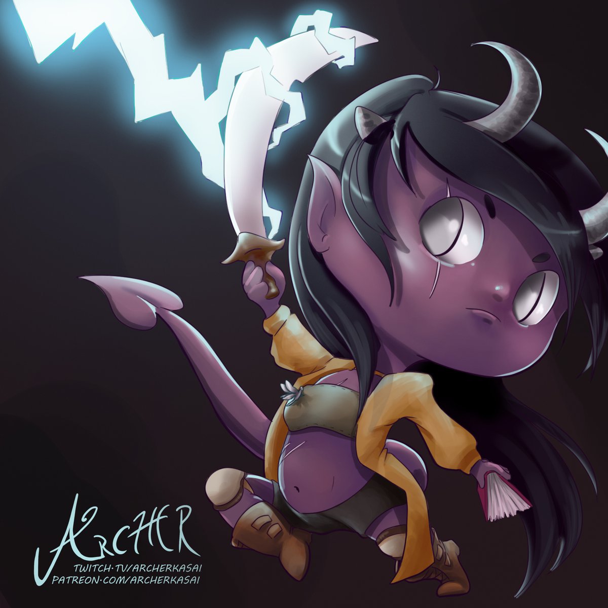 ArcherOPossum's tweet photo. I love how intense this character looks like she's trying SO HARD TO BE INTIMIDATING but she JUST CAN'T because she's too chibi lmao
QOTD: What keeps you from being intimidating?
#chibiart #dndart #dndchibi #dndcharacter #dndcharacterart #characterart #magicsword #fightart https://t.co/j02Fi5kAzC