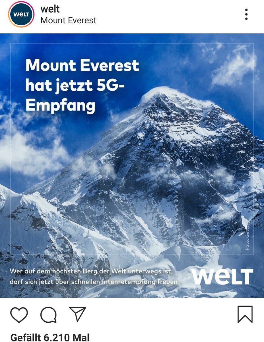 MBierwas's tweet photo. Das mit diesem Breitbandausbau hier bei uns...🥶🥶

Meanwhile @ Mount Everest... https://t.co/qyZCt0Yigb