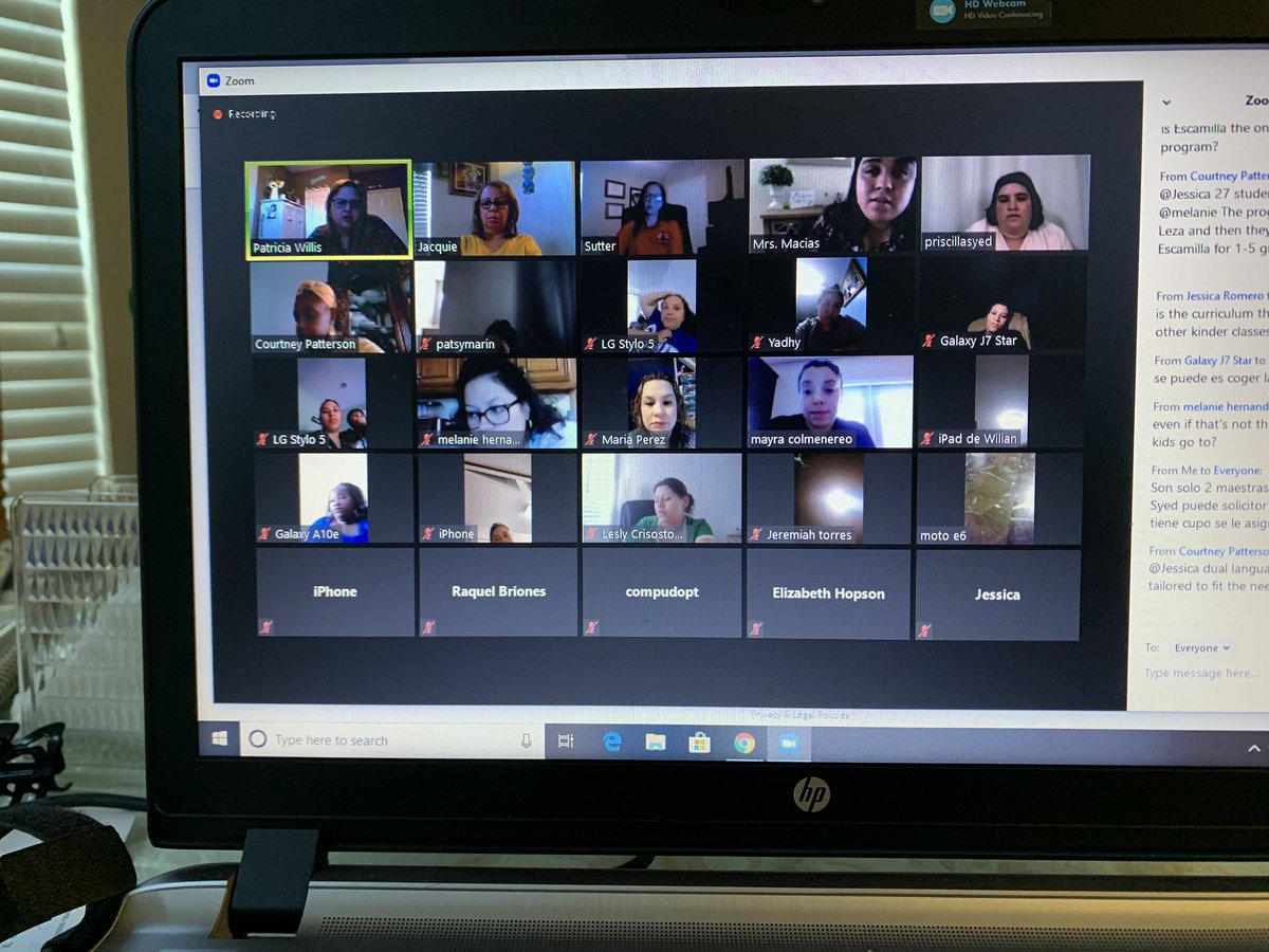 JacquieKortz's tweet photo. Great turnout during the Zoom  Parent Meeting For Dual Language!Thank you parents for attending and to Ms Macias &amp; Ms Syed for helping with a successful meeting! @GarciaLeza_AISD @AldineISD @PattyWillis1 @anitaperezABC @GloriaMacias101 @JassoSyed @shinebrightPat @SarahSutter8 https://t.co/ACMbNH5rsR