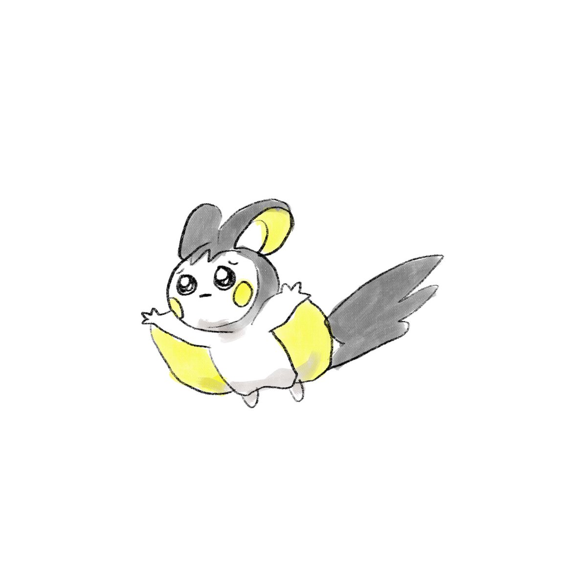 pokemon (creature) no humans solo full body white background simple background black eyes  illustration images