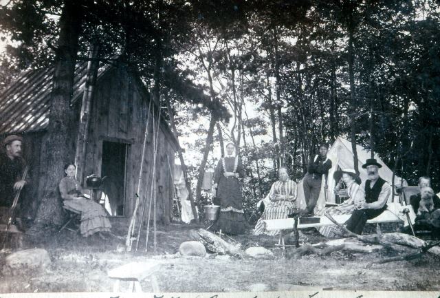 WPSDMuseum's tweet photo. This photo of Mr. Tom McCrachen's family in Parry Sound, Ontario was taken in August 1884.
The photo demonstrates the rustic lifestyles of early settlers in the district. With a tent, shack, and fishing poles.
#ThrowbackThursday
#DaveThomasCollection
#WPSDMuseum
#MuseumFromHome https://t.co/WeAXzvfRvi