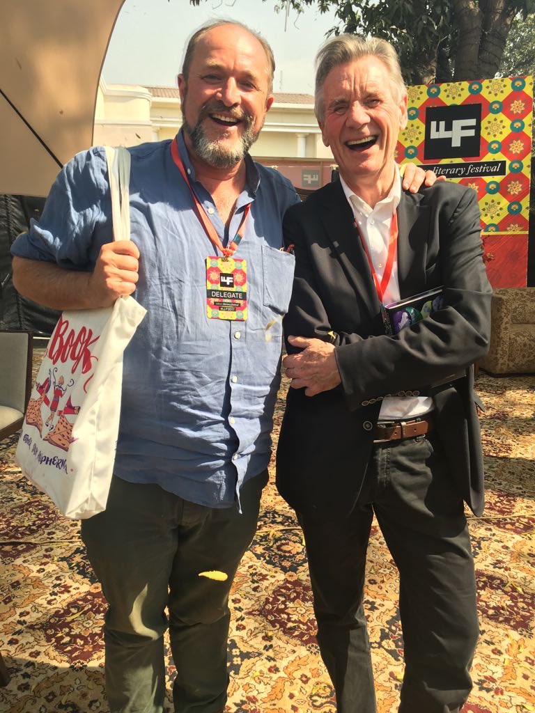 lhrlitfest's tweet photo. #EpicMoments @NotMichaelPalin & @DalrympleWill in Lahore at #LLF2017 #BringingHopeBack visit us on our official @YouTube Lahore Literary Festival channel for all of our electric content from the past 8 years! #Learning #Leisure #LahoreLitFest 💫 https://t.co/7lpdYTksOw