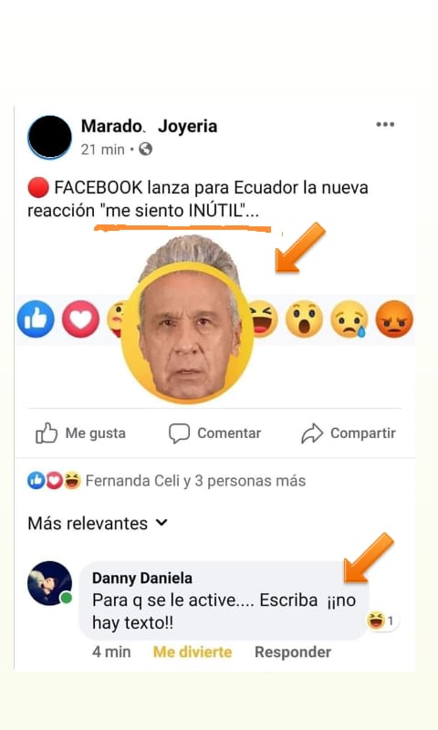 ALONSOAXIOMA's tweet photo. Ya tienes la nueva reacción "Me siento INÚTIL" de #Feisbuk ??? https://t.co/9JXYQAvWMk
