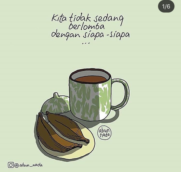 Kiyaikita's tweet photo. Kita tidak sedang berlomba dengan siapa-siapa. - IG: Abun_Nada https://t.co/ksvrBLljeE