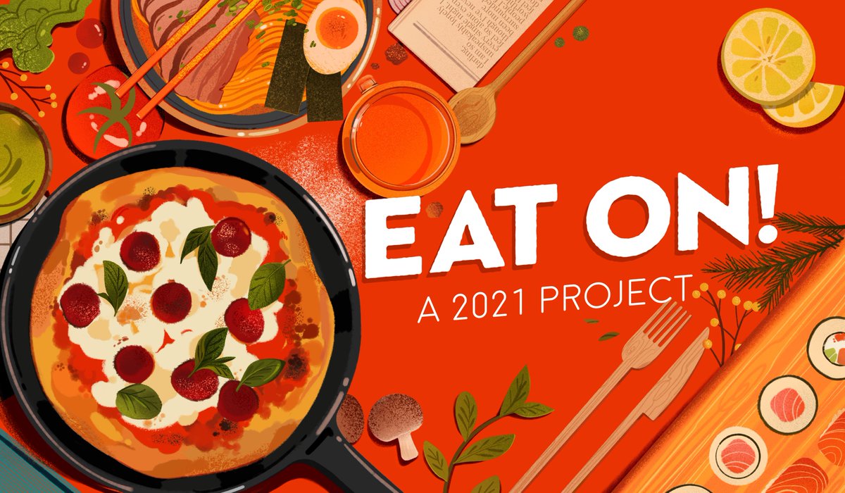 kocopress's tweet photo. [RT💖] Interest check for EAT ON!, a food-inspired planner / calendar! 🍜🍵🍱

EAT ON! celebrates food and settings around the world—please help share and fill out our form here: https://t.co/Y22kfJcPLV

📄 More info! https://t.co/o7HeUEB0D3 https://t.co/ZhTYTDFK4H