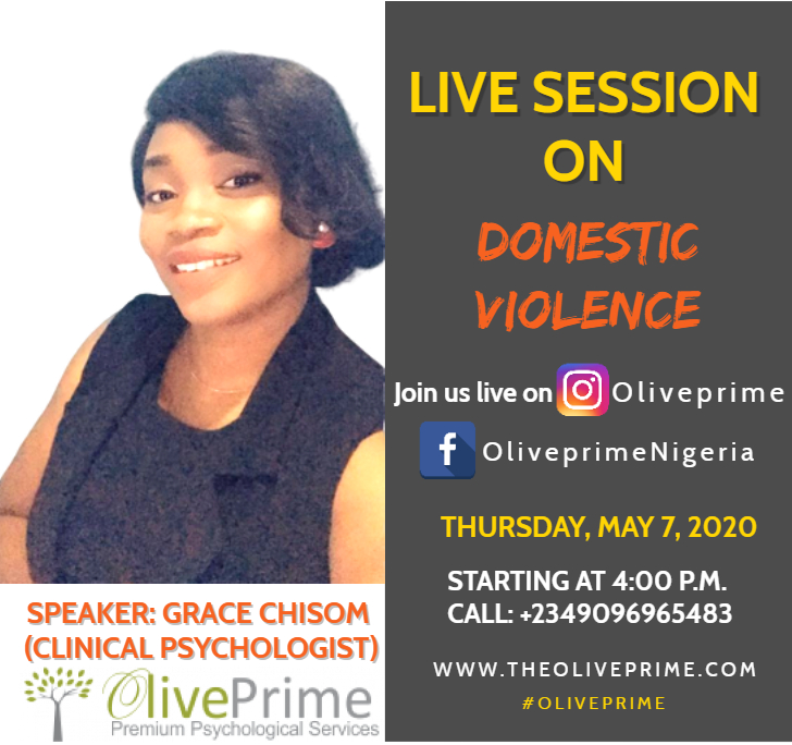 OlivePrime's tweet photo. Location: Facebook Live@oliveprimenigeria,
Instagram Live@oliveprime
For Enquiries: Call 09096965483
#oliveprime #domesticviolence #livesession #iglive #instagram #facebook #instasave #violence #abuja #nigeria
#wolfinsheepsclothing #survivorofnarcissisticabuse https://t.co/gmWkOUBC36