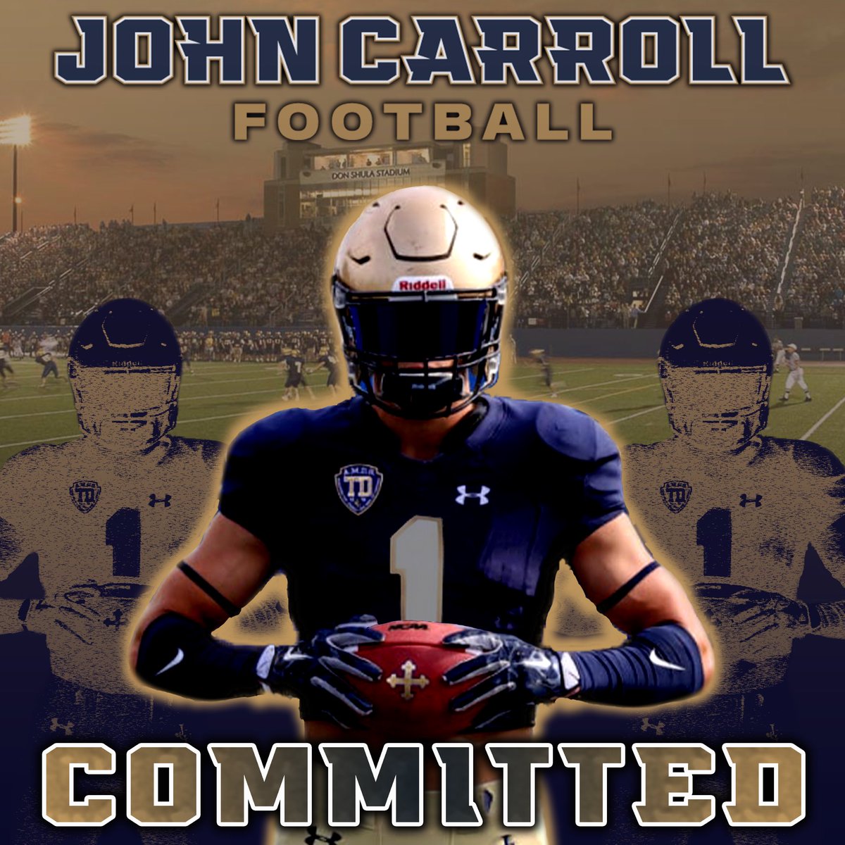 dgallagher0's tweet photo. I am very thankful to announce I have officially committed to John Carroll University for football. I couldn’t be where I am without the support of close friends and family! #btb @JCUFootball https://t.co/NVmnuyoX8n