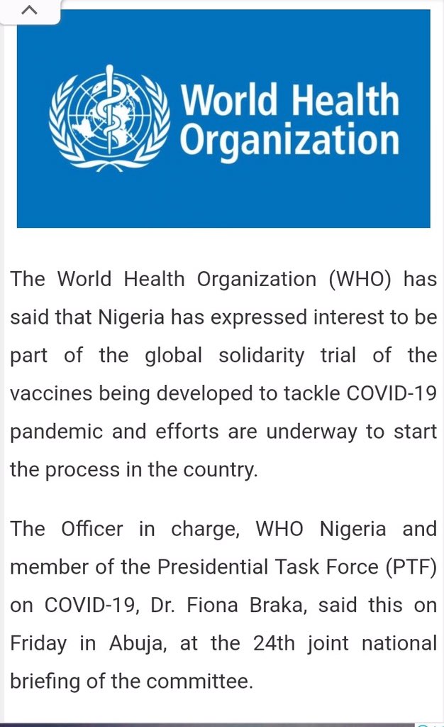 simidarling's tweet photo. @NCDCgov Are you planning to volunteer yourself and family members for this test?  

Or, wait, you are planning to test it on innocent citizens...
 
We are speaking out and we are speaking against this. We are not guinea pigs #NoVaccineTrialsinNigeria https://t.co/JB7wtRcEtO