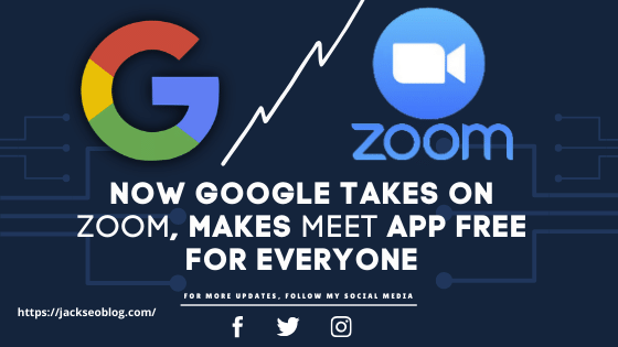 jackseoblog's tweet photo. Google Takes on Zoom, MAKES "MEET" App Free For EveryOne...
#google #googlemeetapp #seo #seoupdates #jackseoblog #pramodjack #smm #bloggers #digitalmarketing #wordpress #newbloggers https://t.co/qnTqkjv52O