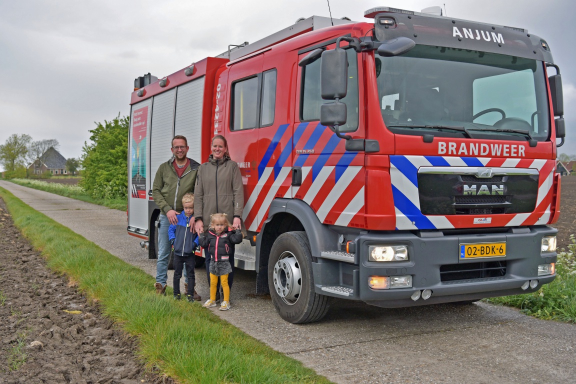 Melding brandweer Anjum