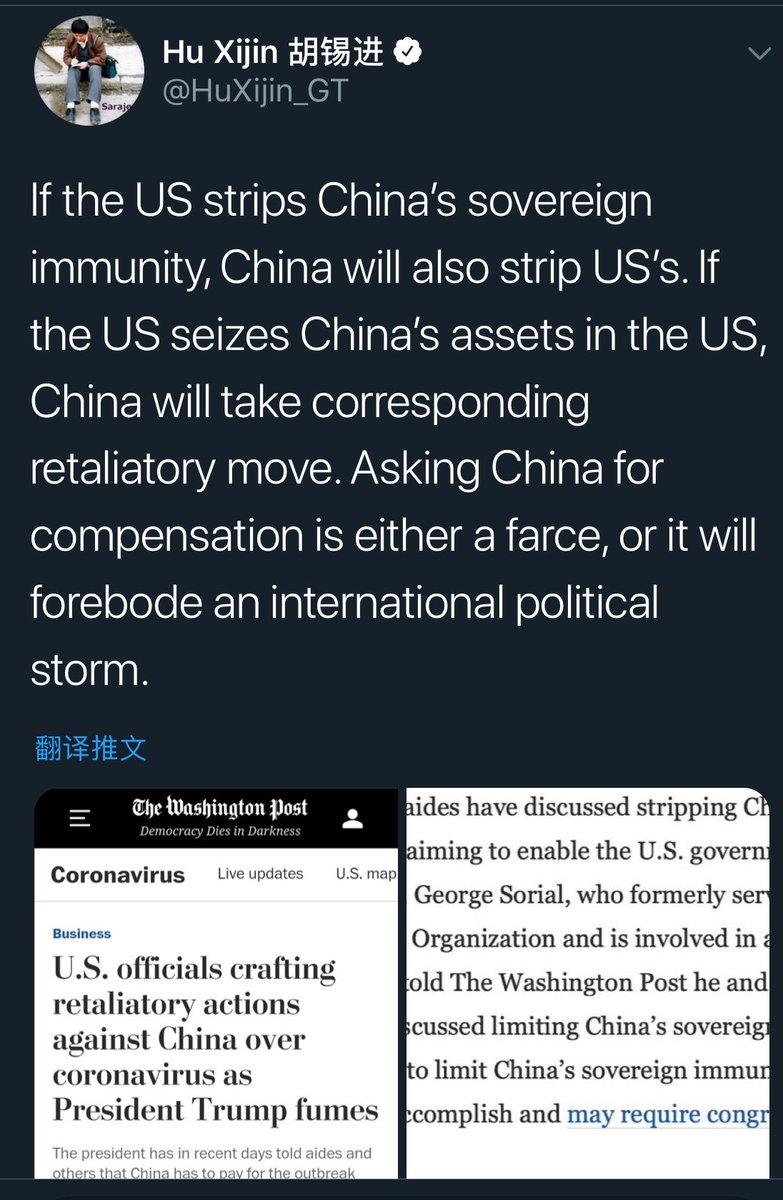 xhhappy's tweet photo. 胡锡进叫板美国🇺🇸说来相互伤害啊！
快点啊，吃瓜群众等不及了……😂 https://t.co/0C1sJdGRMO