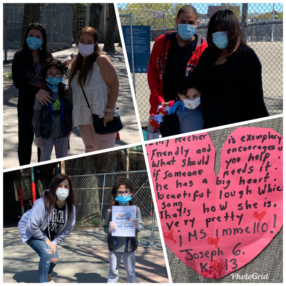 MsImmello112Q's tweet photo. Thanks @MsFasano112Q and @DonorsChoose. We were able to meet our students today to give them their goodies to make distance learning a little easier. It was so good to see them this morning in person @Ps112Q! #hawkpride https://t.co/F7Q8ilrsMC