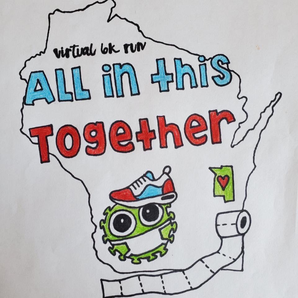 Abbey_Behnke's tweet photo. We made it to 100!! That’s awesome! We have one day left to register to ensure you get your event shirt! 
You can run/walk/bike your route anytime between May 17-24th. Get out and get active while supporting two amazing local charities! 💙💚 https://t.co/ITII2DHsNq