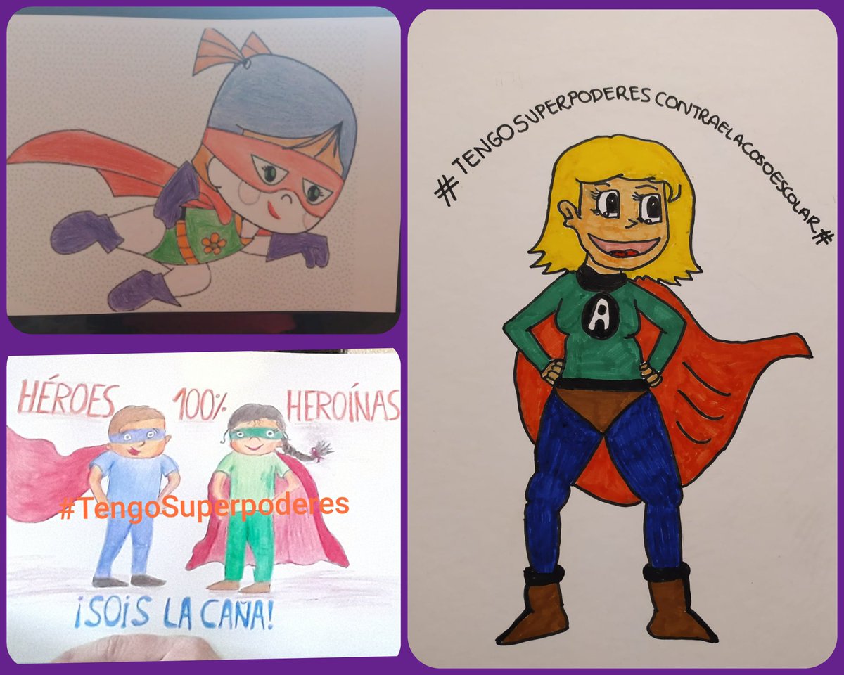 ASAPMEAragon's tweet photo. 🌈🦸‍♀️🦹‍♀️¡Gracias a quienes estáis enviando vuestra energía contra el #AcosoEscolar!
#TengoSuperpoderes 
#DiaContraElBullying
#DiaMundialContraElAcosoEscolar 
@PFLLera @SCS13 @bcivera @carmencampos_ @CristinaSachez @mmartiperez @PilarCutando @Silvs_p @CarolFrago @patriciaherber https://t.co/EN0H6USkjk